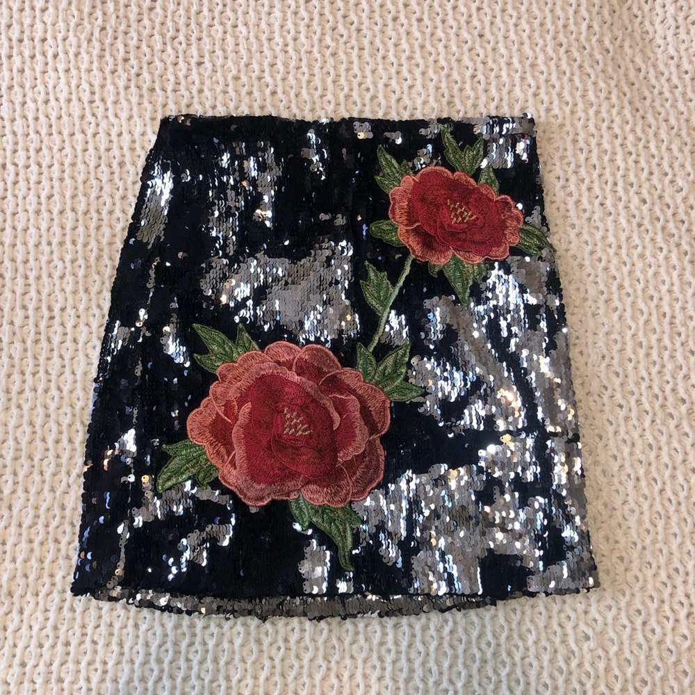 Sequin Mini Skirt